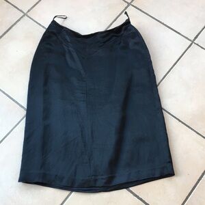 Vintage Banana Republic Black Knee-Length Pencil Skirt